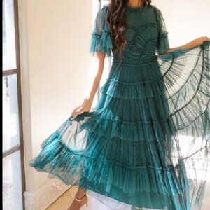 Whimsical Dress in Emerald IVY City